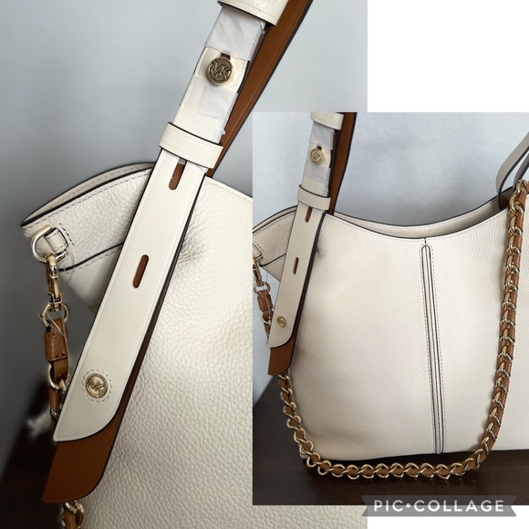 MICHAEL KORS DOWNTOWN ASTOR LEATHER SHOULDER BAG - Picture 4 of 10